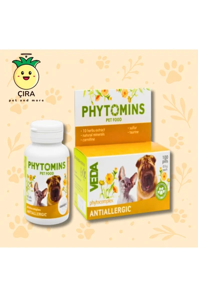 Vedavet PHYTOMINS ANTIALLERGIC -skt 11.2026- ürün görseli 1
