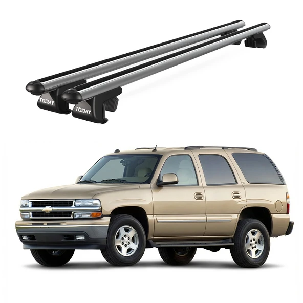 Venüs Chevrolet Tahoe (2000-2006) Uyumlu Gri Ara Atkı Port Bagaj Tavan Barı ürün görseli 1