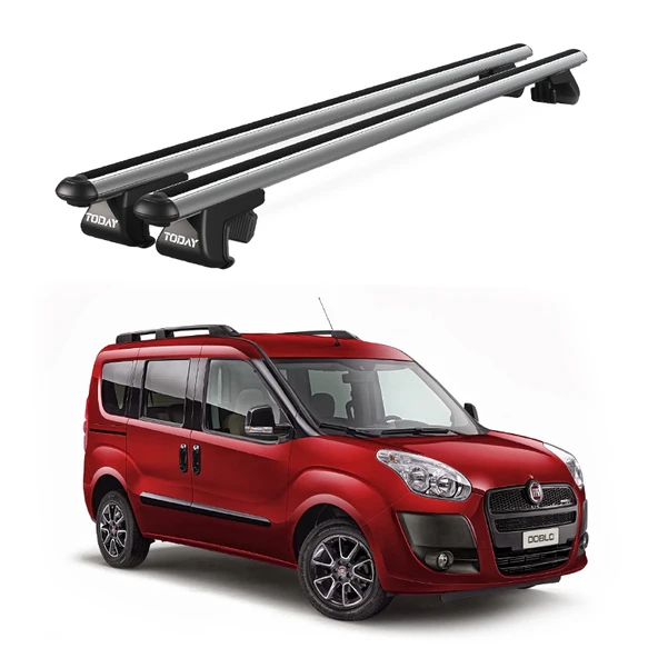 Venüs Fiat Doblo (2010-2022) Uyumlu Gri Ara Atkı Port Bagaj Tavan Barı ürün görseli 1