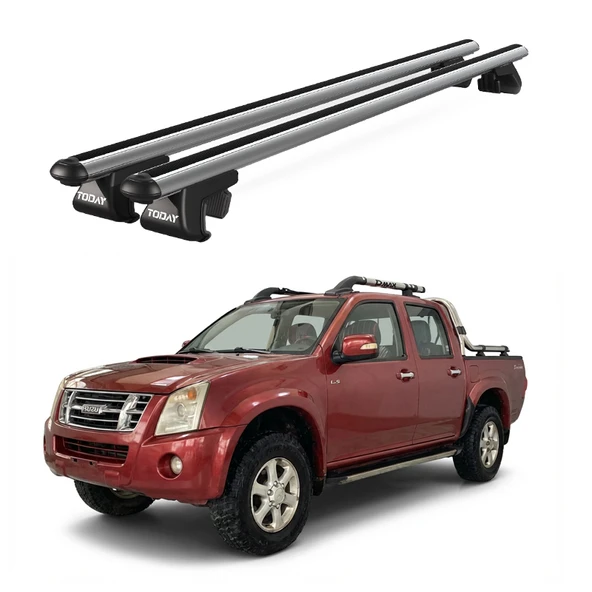 Venüs Isuzu D-Max (2006-2012) Uyumlu Gri Ara Atkı Port Bagaj Tavan Barı ürün görseli 1