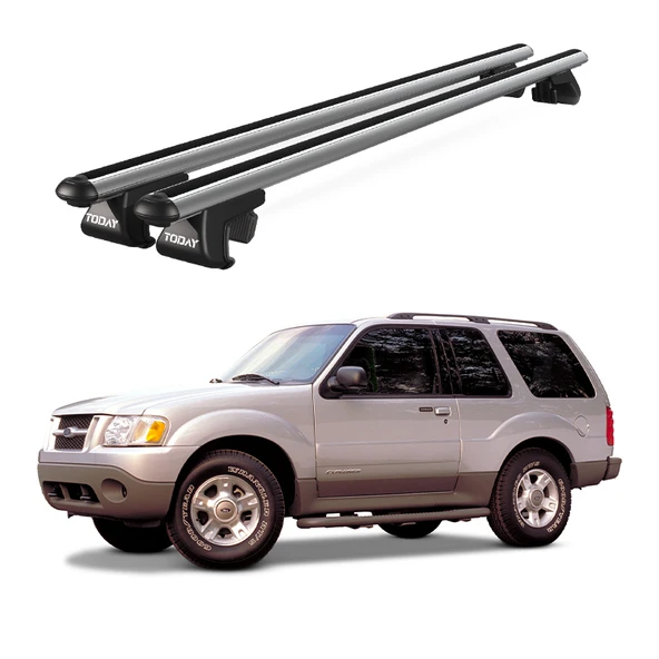 Venüs Ford Explorer (2001-2010) Uyumlu Gri Ara Atkı Port Bagaj Tavan Barı ürün görseli 1