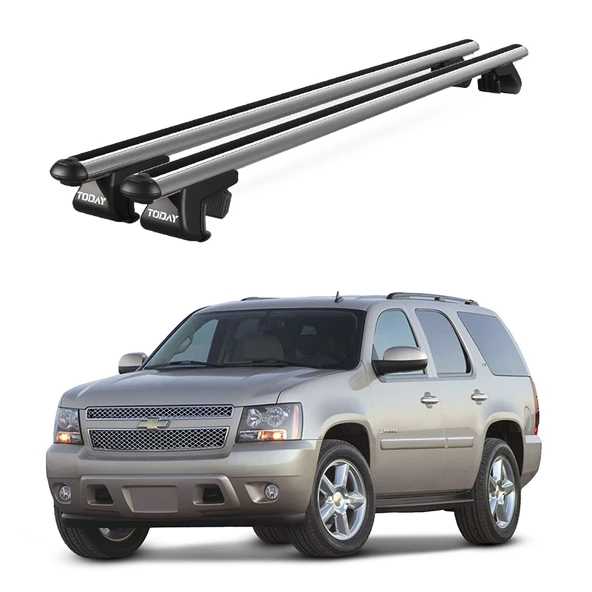 Venüs Chevrolet Tahoe (2007-2014) Uyumlu Gri Ara Atkı Port Bagaj Tavan Barı ürün görseli 1