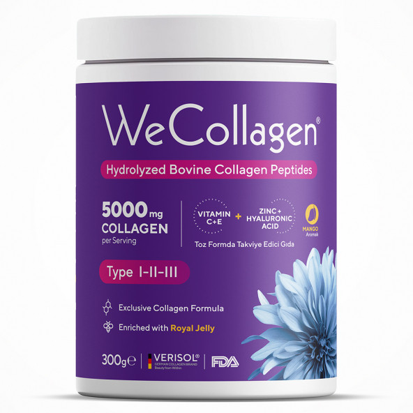 WeCollagen Tıp 1-2-3 toz kolajen 300 gr ürün görseli 1
