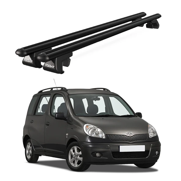 Venüs Toyota Yaris Verso (1999-2005) Uyumlu Siyah Ara Atkı Port Bagaj Tavan Barı ürün görseli 1