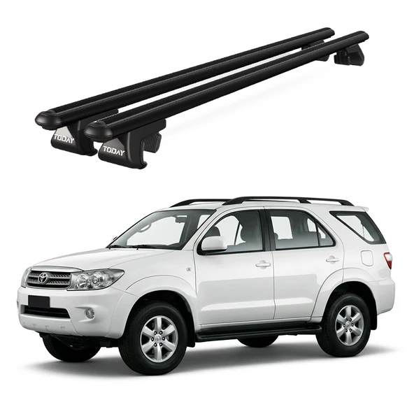 Venüs Toyota Hilux (2006-2015) Uyumlu Siyah Ara Atkı Port Bagaj Tavan Barı ürün görseli 1