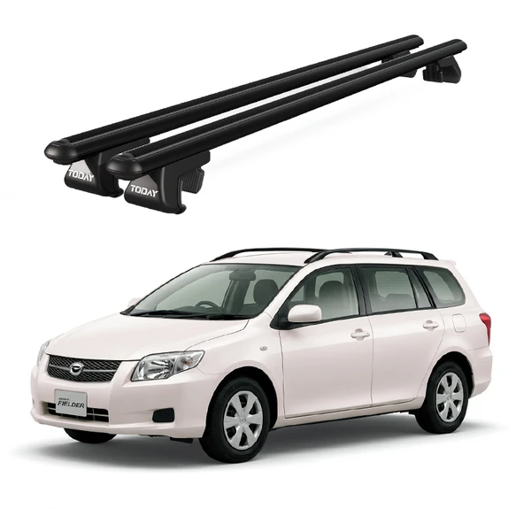 Venüs Toyota Corolla Fielder (2006-2013) Uyumlu Siyah Ara Atkı Port Bagaj Tavan Barı ürün görseli 1