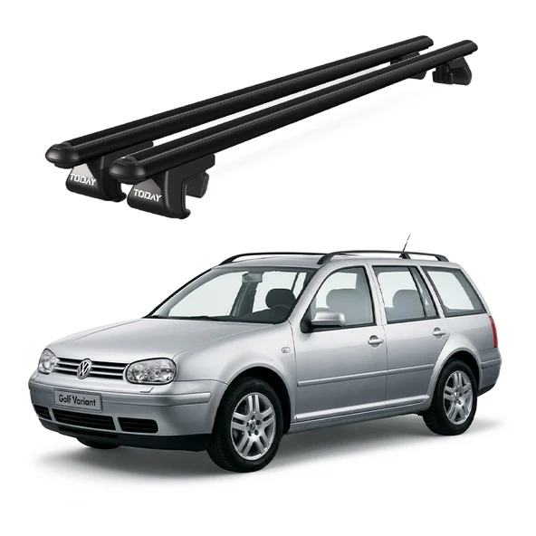 Venüs Volkswagen Golf Variant (1999-2006) Uyumlu Siyah Ara Atkı Port Bagaj Tavan Barı ürün görseli 1
