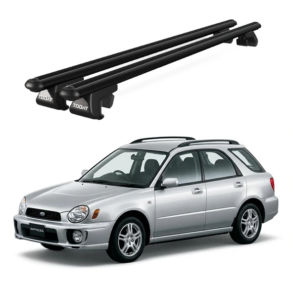 Venüs Subaru İmpreza (2000-2004) Uyumlu Siyah Ara Atkı Port Bagaj Tavan Barı ürün görseli 1