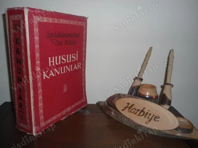 CEZA HÜKÜMLERİNİ HAVİ TAM METİNLİ HUSUSİ KANUNLAR CİLT: II (2) ürün görseli 1