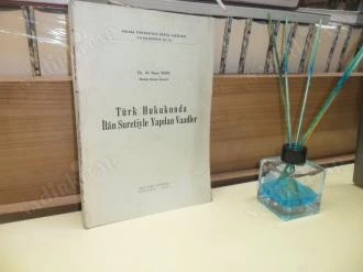 TÜRK HUKUKUNDA İLAN SURETİYLE YAPILAN VAADLER ürün görseli 1