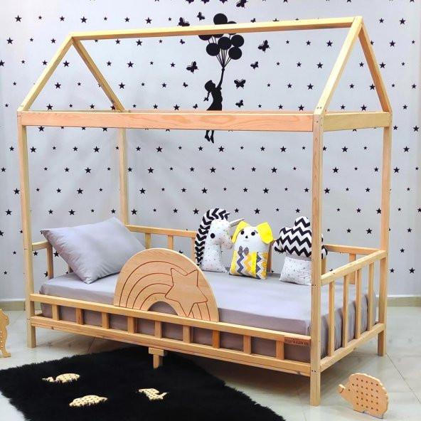Markaawm Ahşap Çocuk Karyola 90x190 Bebek Montessori Yatak ürün görseli 1