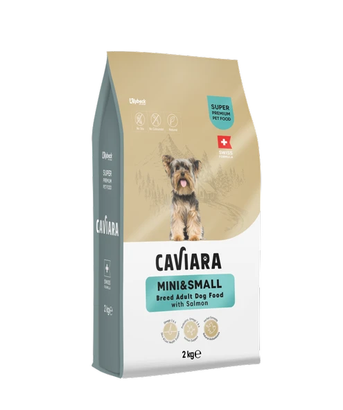 Caviara Somonlu Mini & Küçük Irk Yetişkin Köpek Maması 2 Kg ürün görseli 1