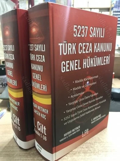 5237 SAYILI TÜRK CEZA KANUNU GENEL HÜKÜMLERİ - 2 CİLT TAKIM / CİLTLİ ürün görseli 1