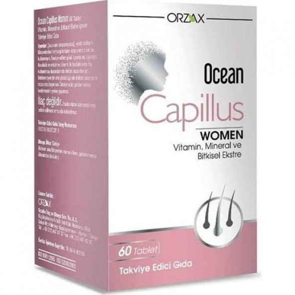 Orzax Ocean Capillus Women 60 Tablet 8697595872390 ürün görseli 1