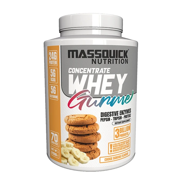 Gurme Whey Protein Kurabiye/Muz Aromalı 2100g - 70 Servis ürün görseli 1
