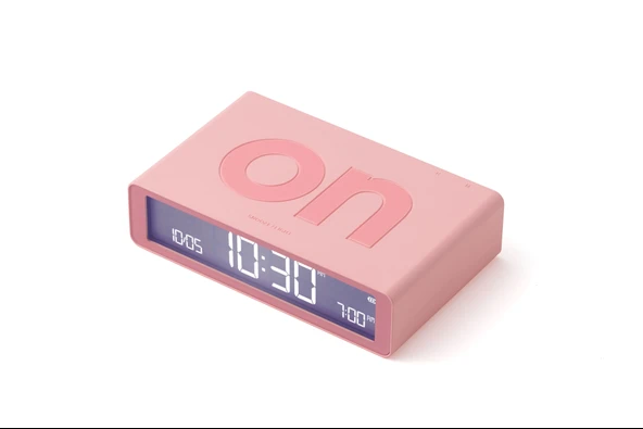 Lexon Flip Klasik Şarj Edilebilir Alarm Saat Pembe ürün görseli 1