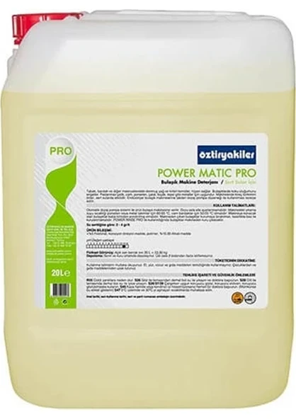 Bulaşık Makinesi Deterjanı Power Matic Pro 20 Lt ürün görseli 1