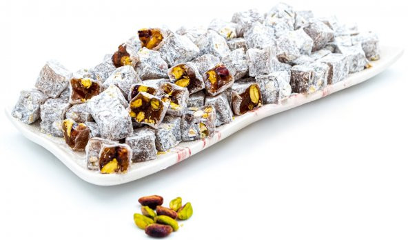 Dadak Lokum ve Kuruyemiş Pudra Şekerli Antep Fıstıklı Mini Lokum 2 Kg ürün görseli 1