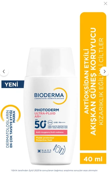 Bioderma Photoderm Ultrafluid AR+ SPF50 40 Ml ürün görseli 1