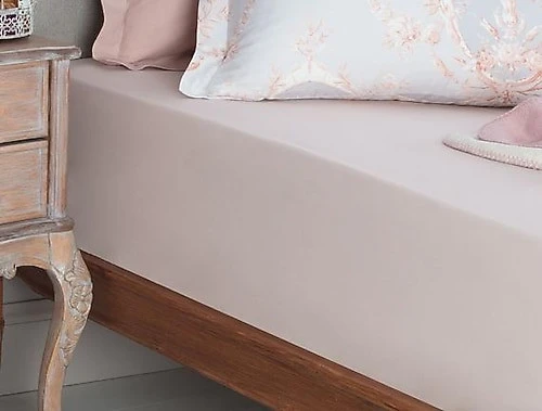 Çift Kişilik Lastikli Fitted Çarşaf Pembe 160x200 cm ürün görseli 1