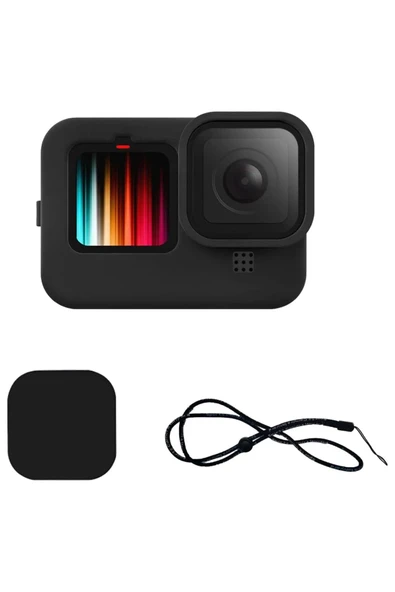 Gopro Hero 9/10/11/12 Uyumlu Silikon Kamera Kılıfı Koruyucu Çerçeve Kılıf ürün görseli 1