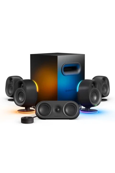 SteelSeries Arena 9 RGB 5+1 Kablosuz Hoparlör Teşhir ürün görseli 1