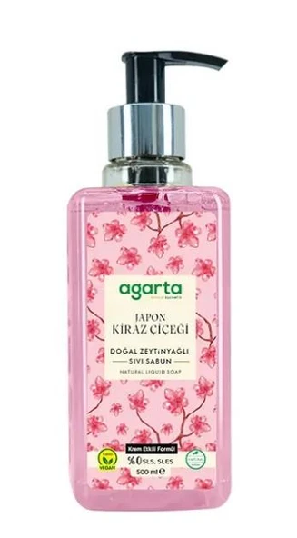 Agarta Japon Kiraz Çiçeği Sıvı Sabun 500 Ml ürün görseli 1