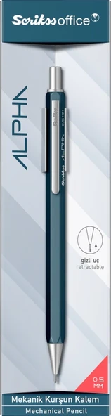 Scrikss Alpha Mekanik Kurşun Kalem 0.5 mm Mavi ürün görseli 1