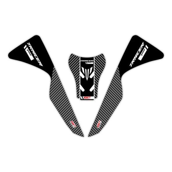 GP Kompozit Yamaha MT-07 Tracer 2020-2024 Uyumlu Tank Pad Seti Siyah ürün görseli 1