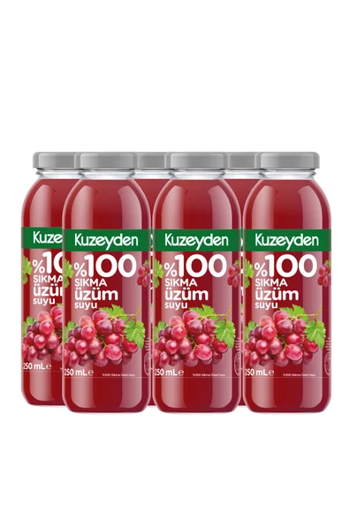 %100 Sıkma Üzüm Suyu (6x250ml) ürün görseli 1
