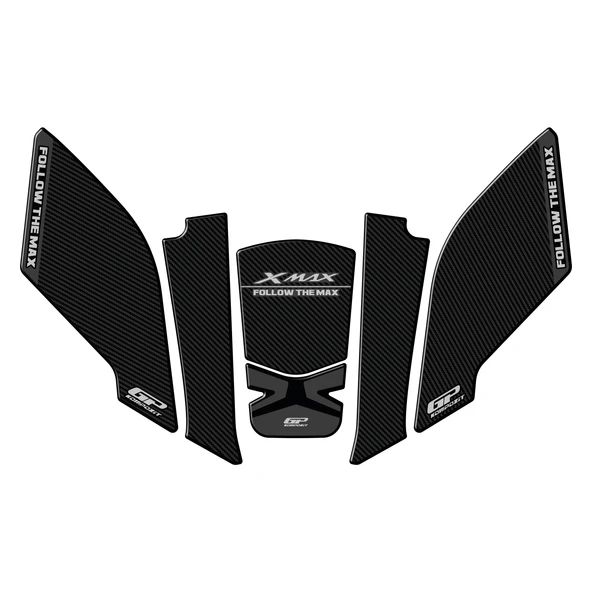 GP Kompozit Yamaha XMAX 2023-2024 Uyumlu Tank Pad Gri ürün görseli 1
