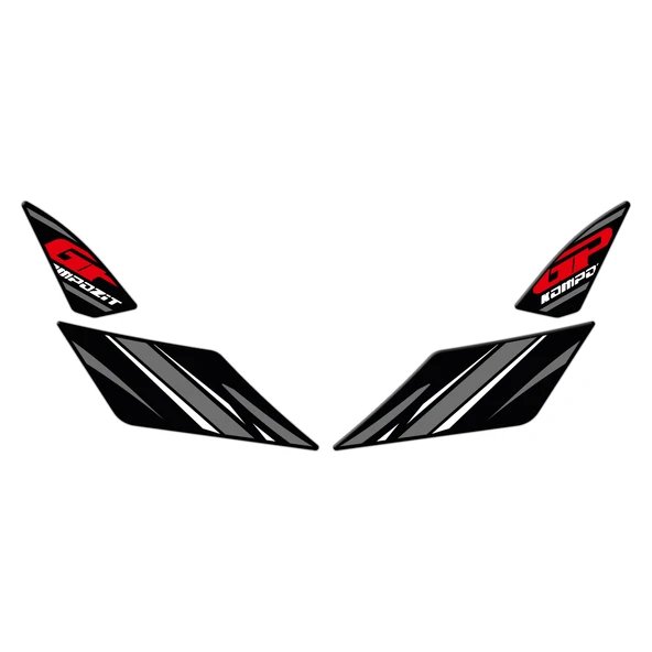 GP Kompozit Honda PCX 125 2021-2024 Uyumlu Artçı Ayak Pad Gri ürün görseli 1