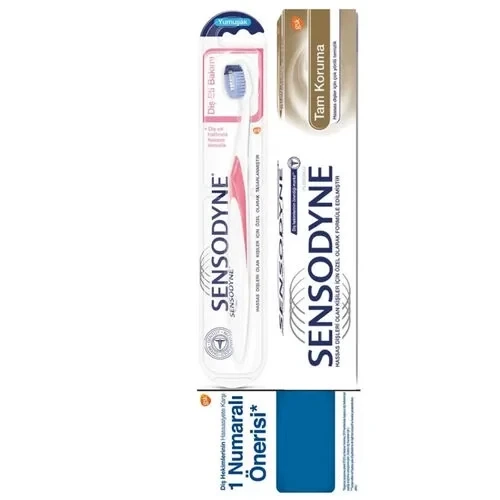 SENSODYNE TAM KORUMA DİŞ MACUNU 75 ML + DİŞ FIRÇASI HEDİYE ürün görseli 1