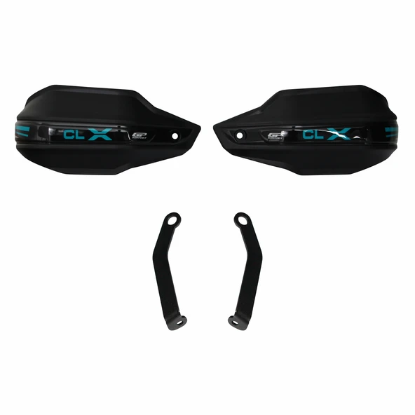 GP Kompozit CF Moto 700 CL-X 2022-2024 Uyumlu Plastik Elcik Koruma Siyah ürün görseli 1