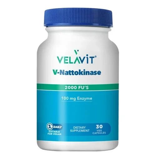 VELAVİT V-NATTOKİNASE TAKVİYE EDİCİ GIDA 30 KAPSÜL ürün görseli 1