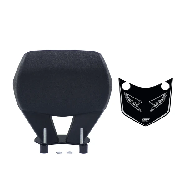 GP Kompozit Honda PCX 125 / 150 2014-2025 Uyumlu Spor Sissy Bar Siyah ürün görseli 1