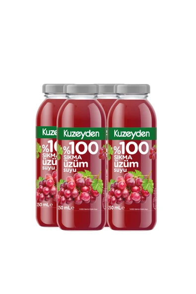 %100 Sıkma Üzüm Suyu (4x250ml) ürün görseli 1