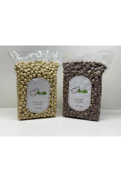 1 KG KAVRULMUŞ 1 KG NATUREL İÇ FINDIK ürün görseli 1