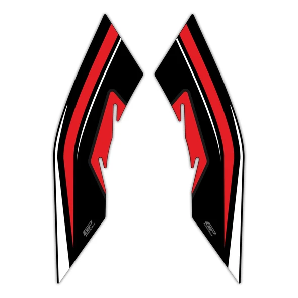 GP Kompozit Honda PCX 125 2021-2024 Uyumlu Yan Ayak Pad Kırmızı ürün görseli 1