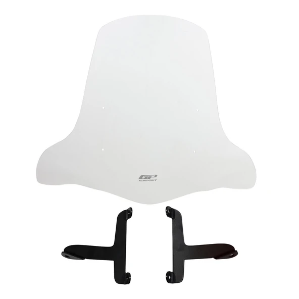 GP Kompozit Scooter Universal 2020 Uyumlu Elcikli Ön Cam Şeffaf ürün görseli 1