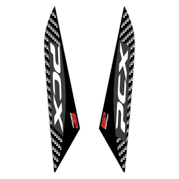 GP Kompozit Honda PCX 125 / 150 2018-2020 Uyumlu Ayak Yan Pad Siyah ürün görseli 1