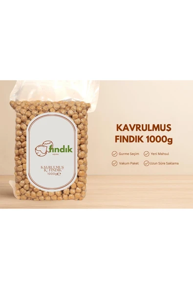 Giresun Çifte Kavrulmuş Iç Fındık Yeni Mahsül Iri Boy 1 kg ürün görseli 1
