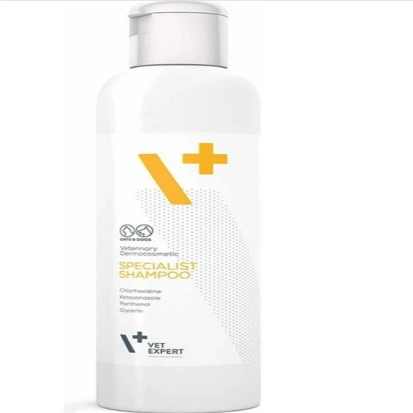 Vet Expert Specialist Antifungal Kedi ve Köpek Mantar Şampuanı 250 ml (Kaşıntı, Kepek ve Mantar Karşıtı Bakım) ürün görseli 1