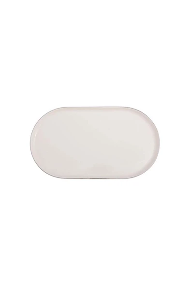 Porland Chopin Platin Kayık Tabak 28cm Tekli ürün görseli 1