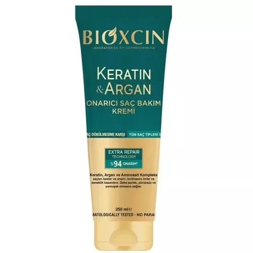 BİOXCİN KERATİN VE ARGAN ONARICI SAÇ BAKIM KREMİ 250 ML ürün görseli 1
