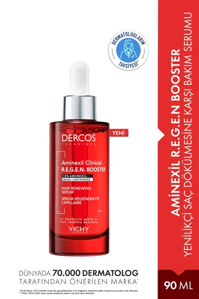 Vichy Aminexil R.E.G.E.N Booster Yenilikçi Saç Dökülmesine Karşı Bakım Serumu 90 ml ürün görseli 1
