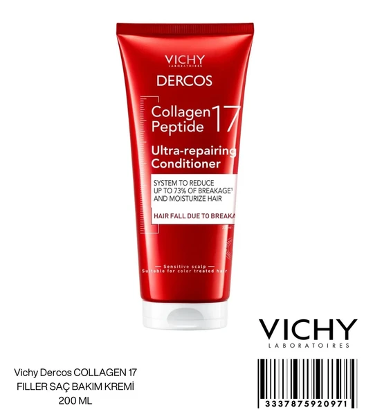 VİCHY DERCOS COLLAGEN 17 FILLER SAÇ BAKIM KREMİ 200 ML ürün görseli 1
