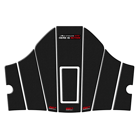 GP Kompozit Honda Activa 125 2023-2024 Uyumlu Tank Pad Seti Karbon ürün görseli 1