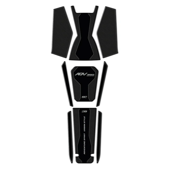 GP Kompozit Honda ADV 350 2023-2025 Uyumlu Tank Pad Seti Karbon ürün görseli 1
