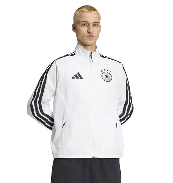 PTTAVM: adidas Almanya Home Anthem Erkek Beyaz Dik Yaka Ceket JZ9339